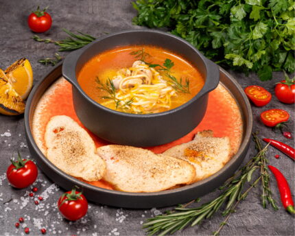 Лапша с курицей